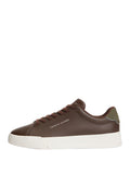 TOMMY H CALZ U COL Sneakers in pelle essential marrone