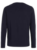 TOMMY H U COL Maglia manica lunga slim fit blu