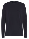 TOMMY H U COL Maglia manica lunga slim fit blu