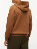 TOMMY H U COL Felpa con cappuccio logo TERRACOTTA
