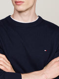 TOMMY H U COL Pullover Pima cotton cashmere blu
