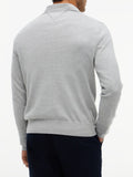 TOMMY H U COL Pullover in cotone Pima e cashmere GRIGIO MELANGE