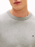 TOMMY H U COL Pullover in cotone Pima e cashmere GRIGIO MELANGE