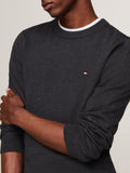 TOMMY H U COL Pullover cashmere pima GRIGIO SCURO