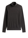 TOMMY H U COL Maglione collo alto misto cashmere GRIGIO SCURO