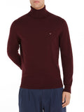 TOMMY H U COL Dolcevita cotone e cashmere BORDEAUX