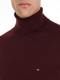 TOMMY H U COL Dolcevita cotone e cashmere BORDEAUX