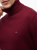 TOMMY H U COL Dolcevita cotone e cashmere BORDEAUX