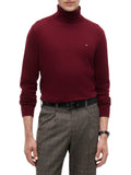 TOMMY H U COL Dolcevita cotone e cashmere BORDEAUX