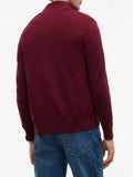 TOMMY H U COL Maglione full zip misto cashmere BORDEAUX