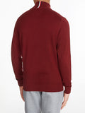 TOMMY H U COL Maglione full zip misto cashmere BORDEAUX