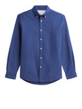 TOMMY H U COL Camicia Oxford blu
