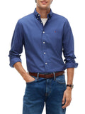 TOMMY H U COL Camicia Oxford blu