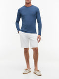 TOMMY H U PRE T-shirt manica lunga stretch slim fit AVION