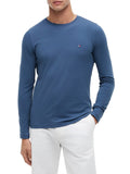 TOMMY H U PRE T-shirt manica lunga stretch slim fit AVION