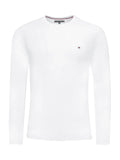 TOMMY H U PRE Maglia manica lunga slim fit bianco