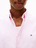 TOMMY H U PRE Camicia solid heritage oxford rosa