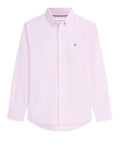 TOMMY H U PRE Camicia solid heritage oxford rosa