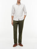 TOMMY H U PRE Camicia solid heritage oxford SANDALO