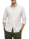 TOMMY H U PRE Camicia solid heritage oxford SANDALO