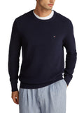 TOMMY H U PRE Pullover essential structure blu