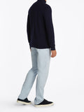 TOMMY H U PRE Cardigan essential cotton zip blu