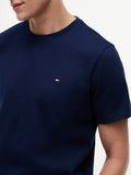 TOMMY H U PRE T-shirt essential regular fit BLU SCURO