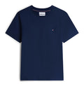 TOMMY H U PRE T-shirt essential regular fit BLU SCURO