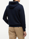 TOMMY H U PRE Felpa script flag con cappuccio blu