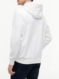 TOMMY H U PRE Felpa script flag con cappuccio bianco