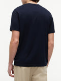 TOMMY H U PRE T-shirt script stack regular fit blu