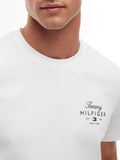 TOMMY H U PRE T-shirt script stack regular fit bianco
