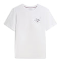 TOMMY H U PRE T-shirt script stack regular fit bianco