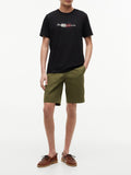 TOMMY H U PRE T-shirt script flag regular fit nero