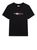 TOMMY H U PRE T-shirt script flag regular fit nero