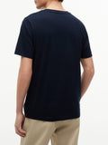 TOMMY H U PRE T-shirt script flag regular fit blu