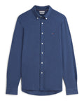 TOMMY H U PRE Camicia knit piquet featherweight blu