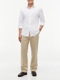 TOMMY H U PRE Camicia knit piquet featherweight bianco