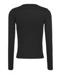 TOMMY J D COL T-shirt manica lunga nero