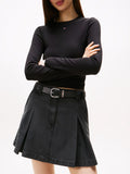 TOMMY J D COL T-shirt manica lunga nero