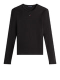 TOMMY J D COL T-shirt manica lunga nero