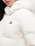 TOMMY JEANS Piumino alaska puffer cropped avorio