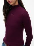 TOMMY J D COL Dolcevita slim fit BORDEAUX