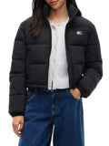 TOMMY JEANS Piumino flag back cropped nero