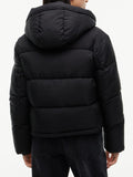 TOMMY J D COL Piumino puffer con zip nero