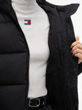 TOMMY J D COL Piumino puffer con zip nero
