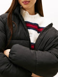 TOMMY J D COL Piumino puffer con zip nero