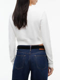 TOMMY J D COL Pullover sparkle flag avorio