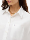 TOMMY J D COL Overshirt essential bianco