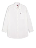 TOMMY J D COL Overshirt essential bianco